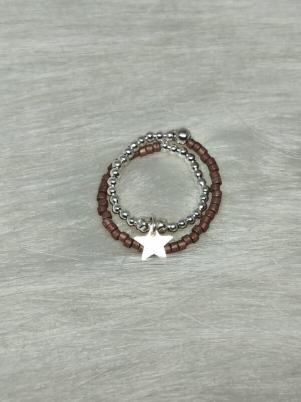 bague double marron Bague Double Miyuki